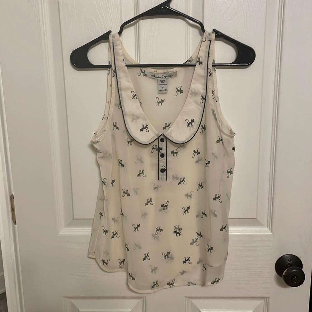 Cat pattern top